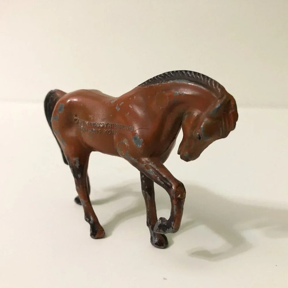 Vintage 1976 Durham Industries Metal Horse Figure 3.5 Inch Long Toy  Hong Kong - Picture 6 of 15